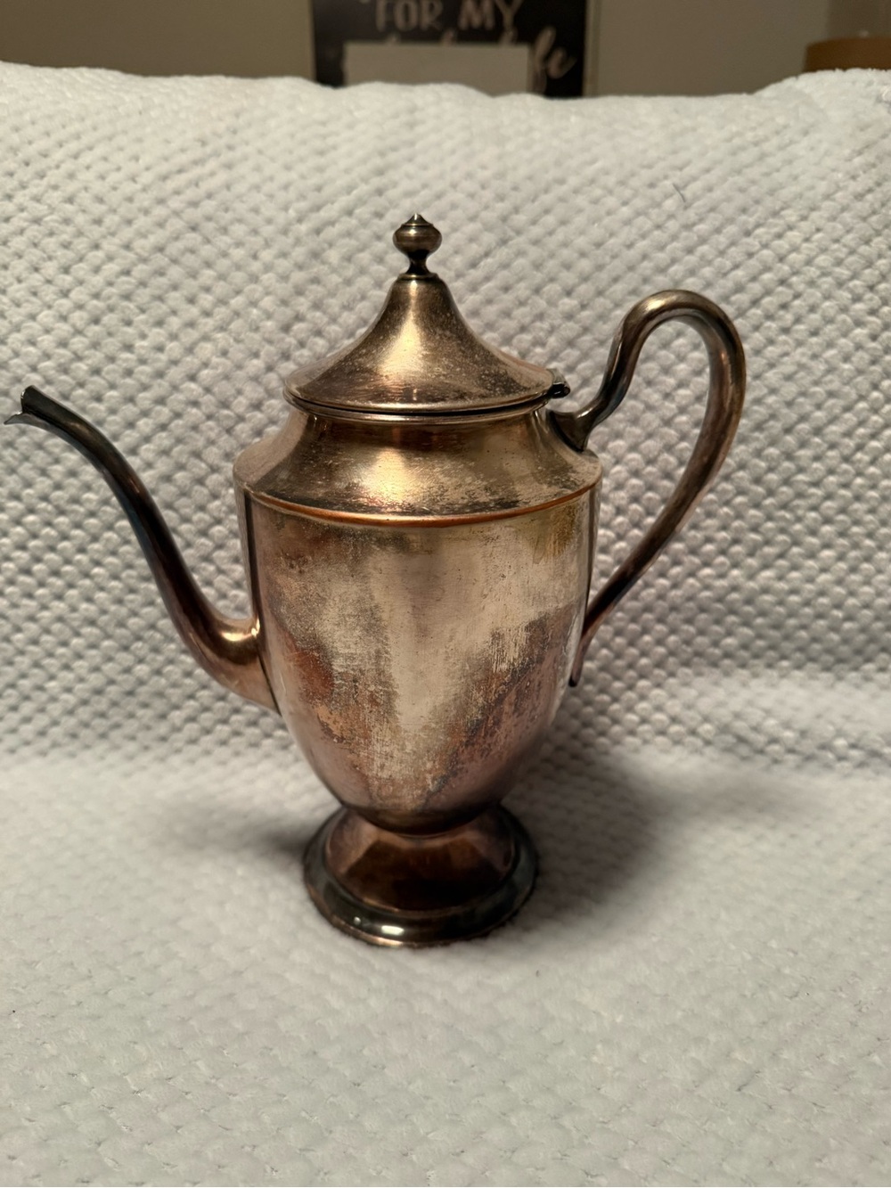 Vintage-Style Copper Finish Coffee/Tea Pot - Copper Color